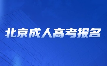 2024年北京成人高考报名方法？